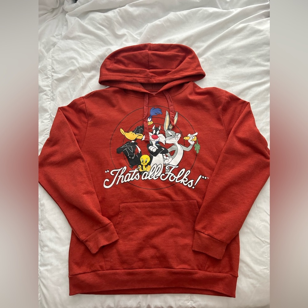 Orange Looney Tunes Hoodie